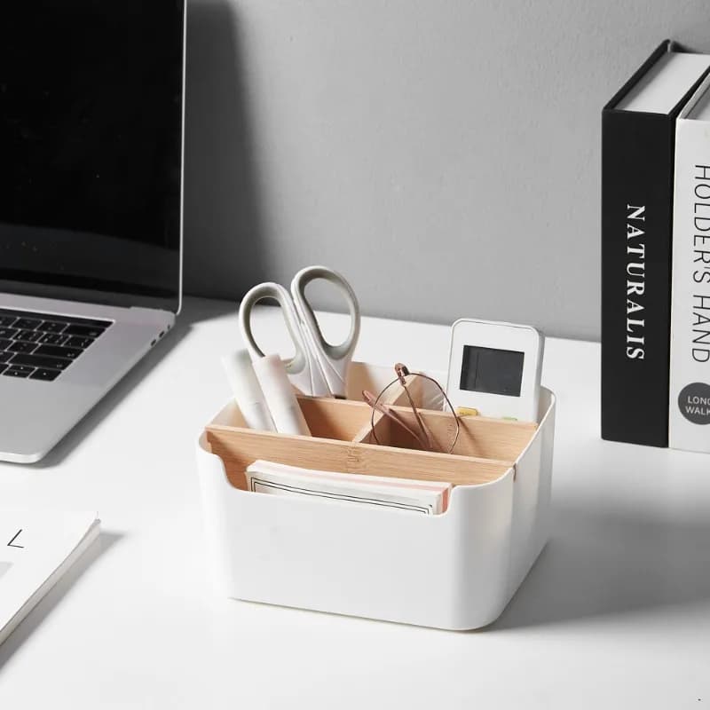 Smontare la scatola di immagazzinaggio cosmetica Contenitori vari da cucina Scatola di immagazzinaggio in plastica da tavolo Decorazione della casa Organizzatore da scrivania