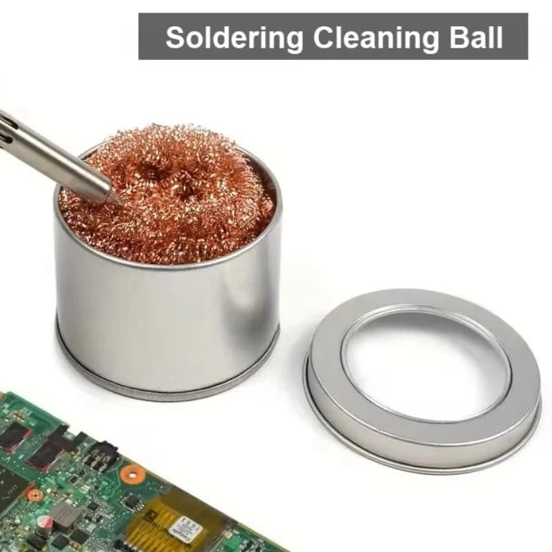 Copper Wire Cleaning Ball for Cleaning Wire Mesh Filters for Welders, Nozzles and Tips, and for Removing Metal Slags from Containers