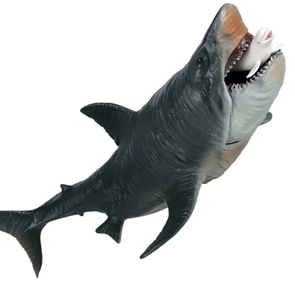 Simulation Megalodon Action Figure Movable Jaw Sea World Ocean Animals Model Realistic Educational Big Shark Figure