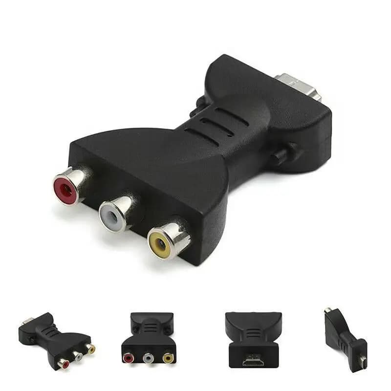 Adattatore Convertitore AV2HDMI per TV BOX HD 1080P, da RCA AV a HDMI, Cavo Audio Video Composito con Cavo USB