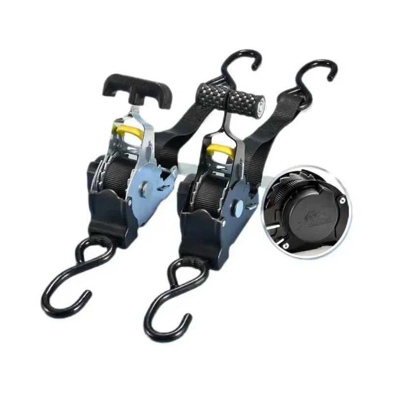 Cinghie di carico automatiche Cinghie retrattili Tenditore a cricchetto per carico Bagagli Moto Auto Camion Legare Set di cinghie di fissaggio