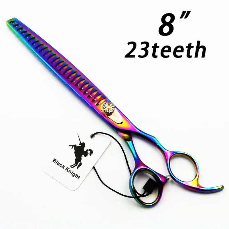 Forbici per animali domestici Forbici per toelettatura per cani da 8 pollici 23 denti Cesoie per sfoltire professionali Forbici per capelli Japan440C