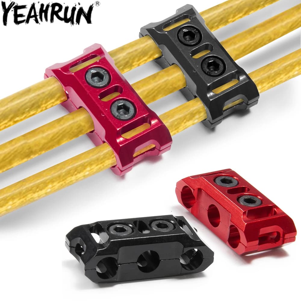 YEAHRUN ESC Motor Cable Manager Filo Morsetto fisso Fibbia Prevenire lo strumento di clip di linea aggrovigliata per strumenti di arrampicata RC per modellini di auto barche