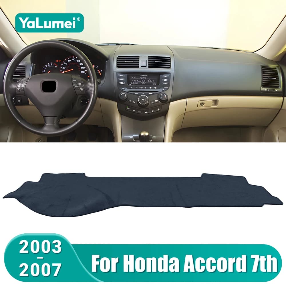 Tappetino Antiscivolo per Cruscotto Honda Accord 7a Generazione 2003-2007, Protezione Solare per Strumentazione, Accessori Auto