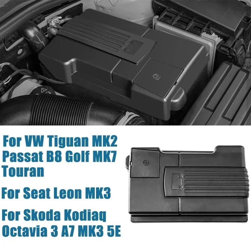 Auto Electrode Motor Battery Cover Waterproof Protector Bags 2 Passat B8 Golf Sportsvan Mk7 Touran