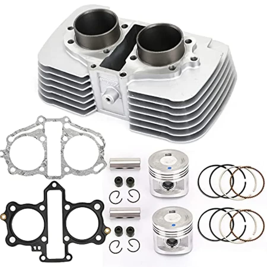 Kit gaskets elastic bands cylinder for Honda Rebel 250 CMX250 CA250 CB250 Nighthawk 9615 Standard hole 53mm 12100KBG671 HighPerfo