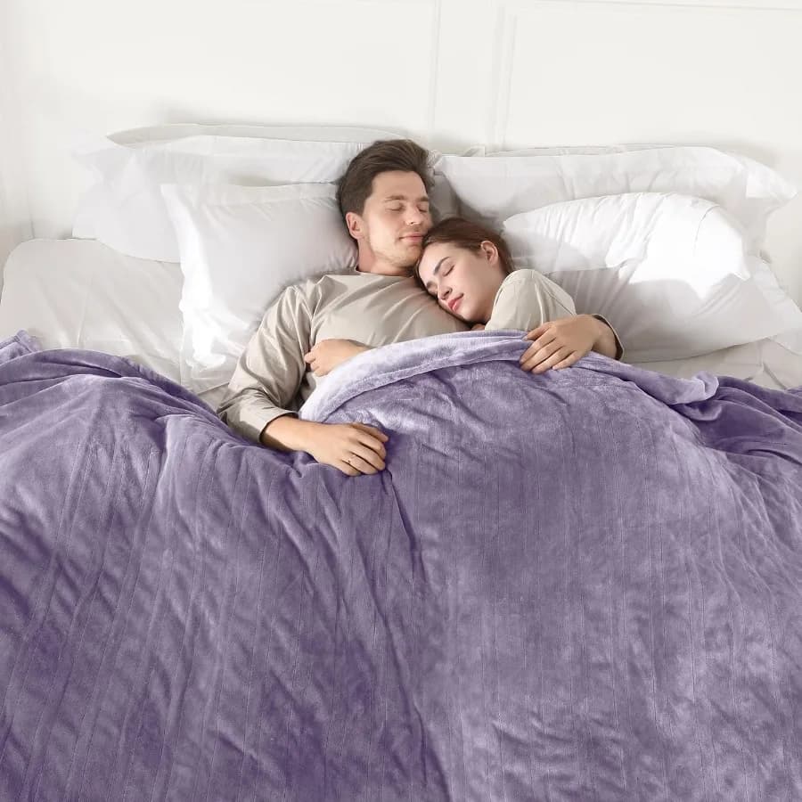 Coperta elettrica Queen Size Coperta riscaldata in flanella aggiornata super morbida e accogliente Doppio controllo con 5 livelli di riscaldamento e 10 ore Aut