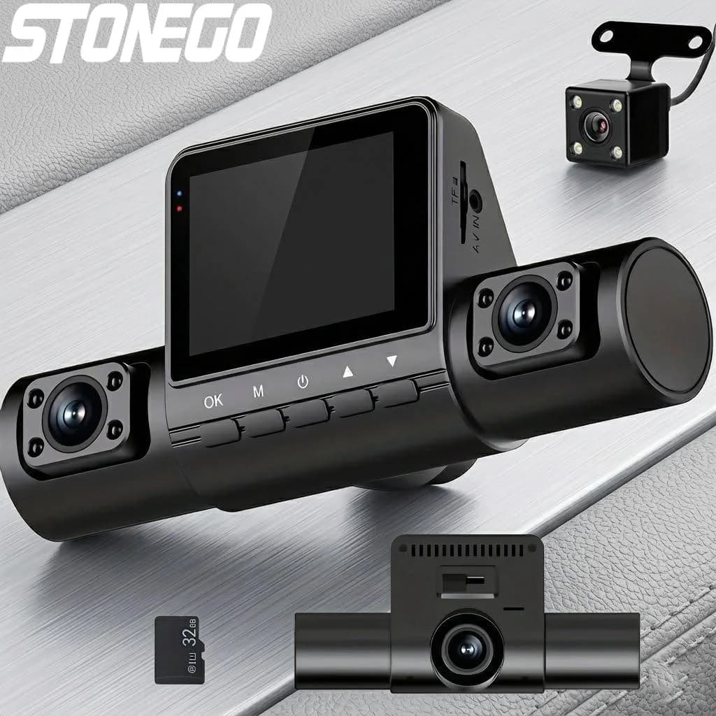 Dash Cam for Auto Full HD 1080P, Wide Angle, Loop Registration, IPS Screen, Laptop Compatible, Button Control