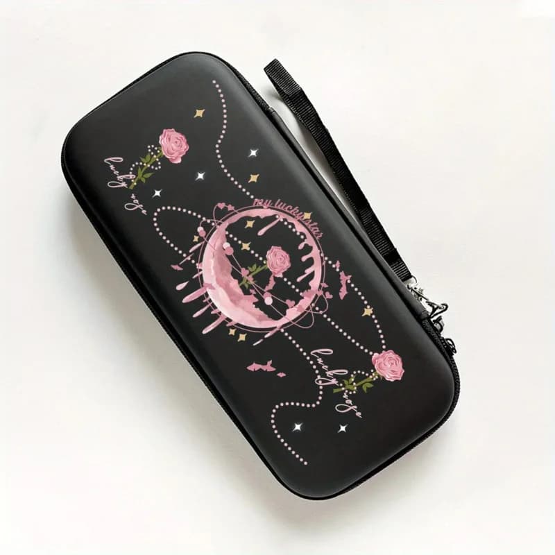 Borsa da viaggio per il trasporto di farfalle rosa per Nintendo Switch Lite custodia protettiva anticollisione custodia per Controller di gioco
