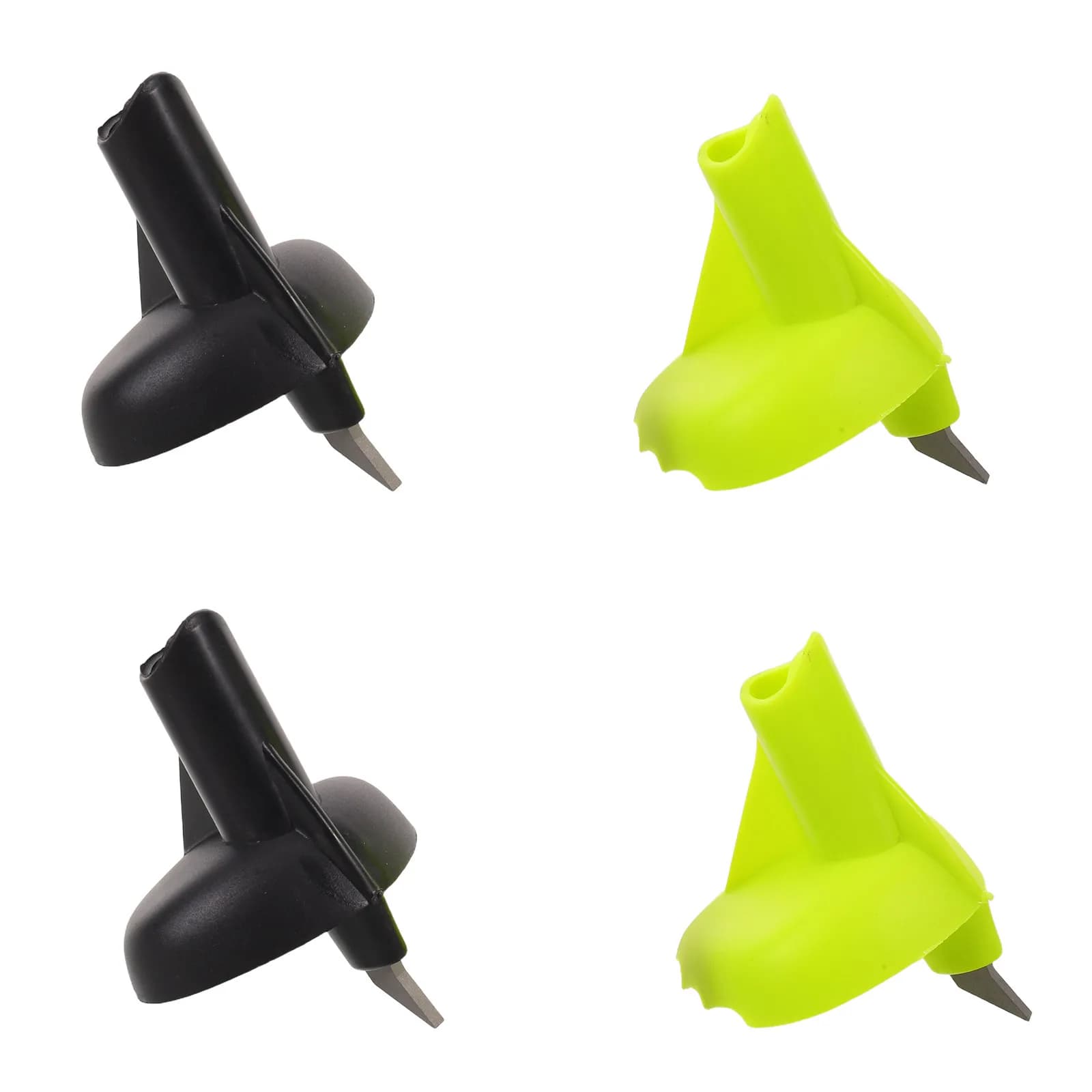 4Pcs Trekking Pole Tips Replacement Set for Ski Hiking Mountaineering Poles Tool-Free Quick Swap High-Visibility Traction