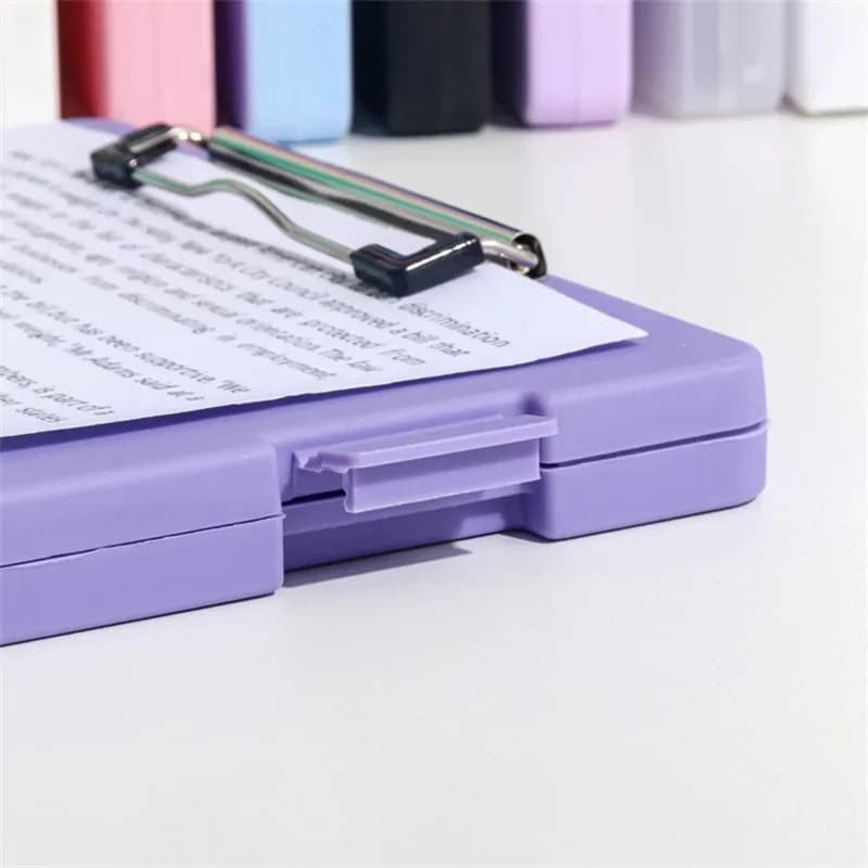 A4 Multi-functional File Folder Desktop Test Paper Organizer Office Document Board Folder Storage Box Writing Board, Office