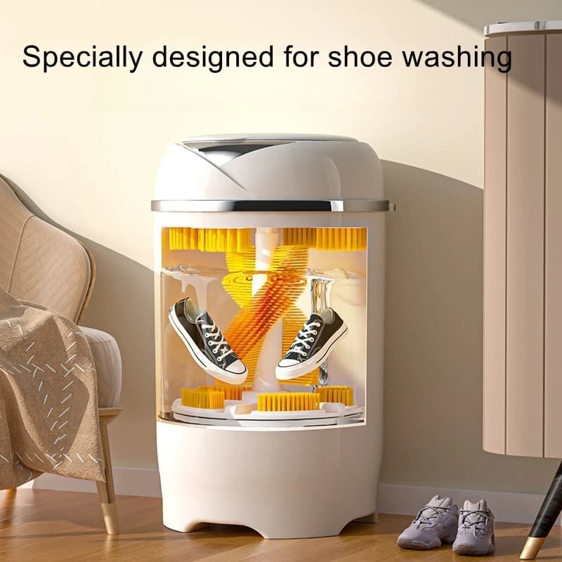Dual‑Purpose Automatic Shoe & Sock Washing Machine, All‑in‑One Shoe Brushing Washing Removing Household Lazy Cleaning Equipment