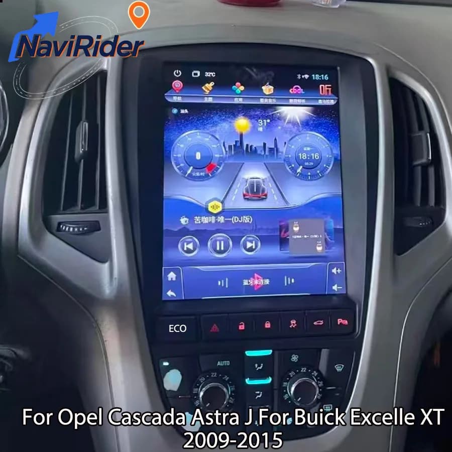 9.7" Android Screen WIth ECO Button For Opel Cascada Astra J For Buick Excelle XT 2009-2015 Car Multimedia Player Carplay Stereo