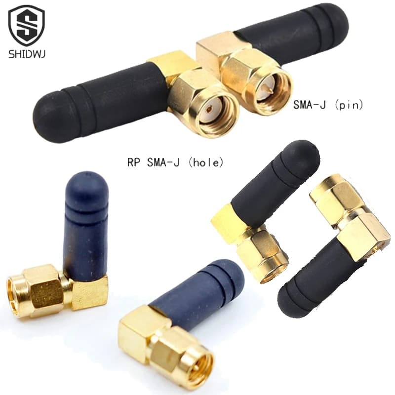 2 Pz/lotto Mini Gomma 3dBi 2.4ghz WIFI Antenna SMA Maschio Router Bluetooth Antenne Modulo Senza Fili GSM 2.4g Antena Antenna Esterna