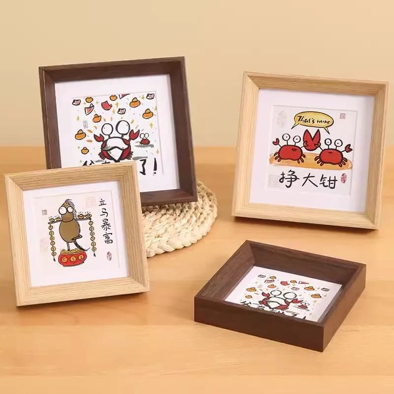 Cornice Fotografica in Legno da 4/5/6 Pollici per Esposizione su Tavolo, Cornici per Foto di Matrimonio, Bambini, Famiglia, Decorazione da Parete e Scrivania
