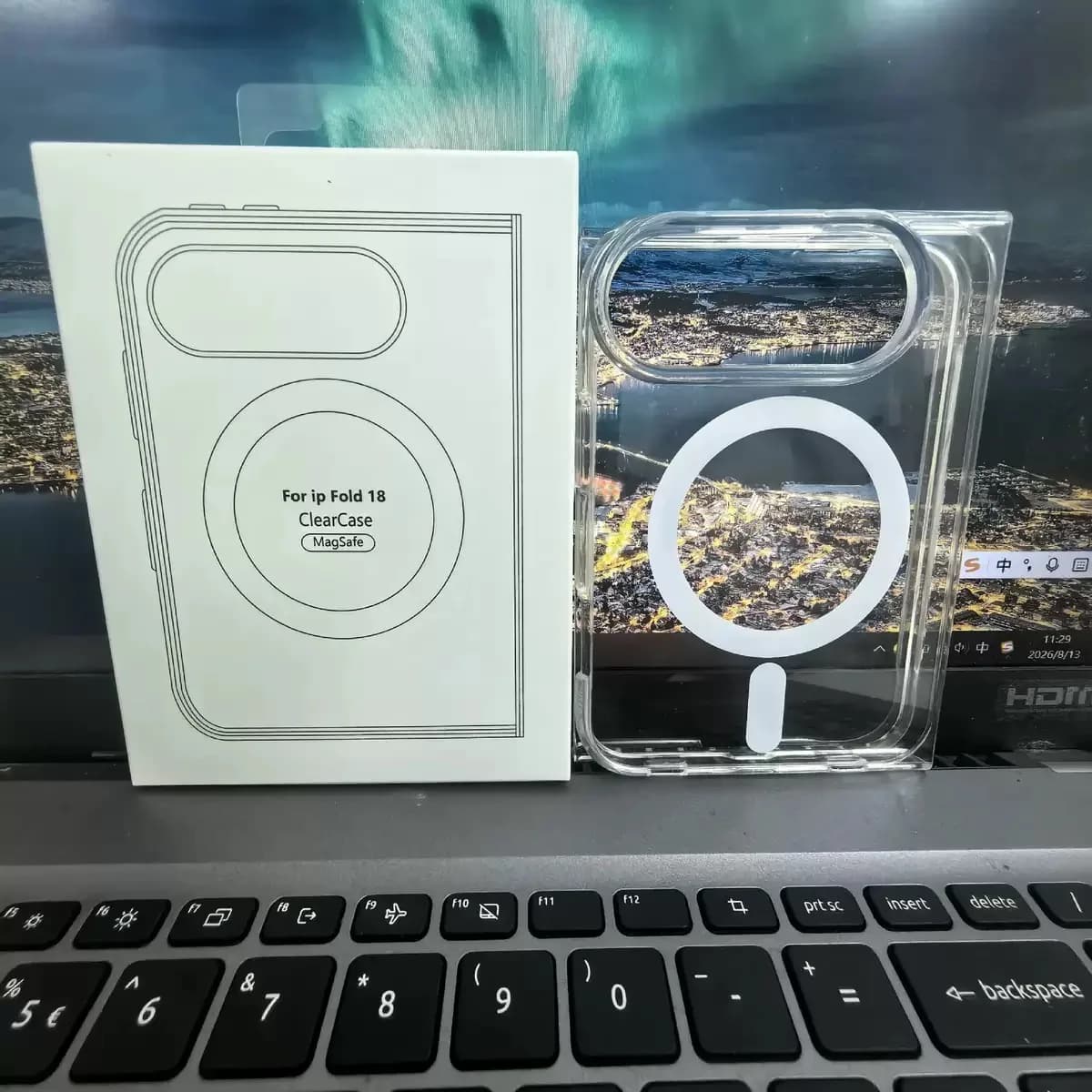 Original Transparent Fold Phone Cases For iphone Ultra Case For Magsafe Fold Clear Magnetic Charging Shockproof Back Cover