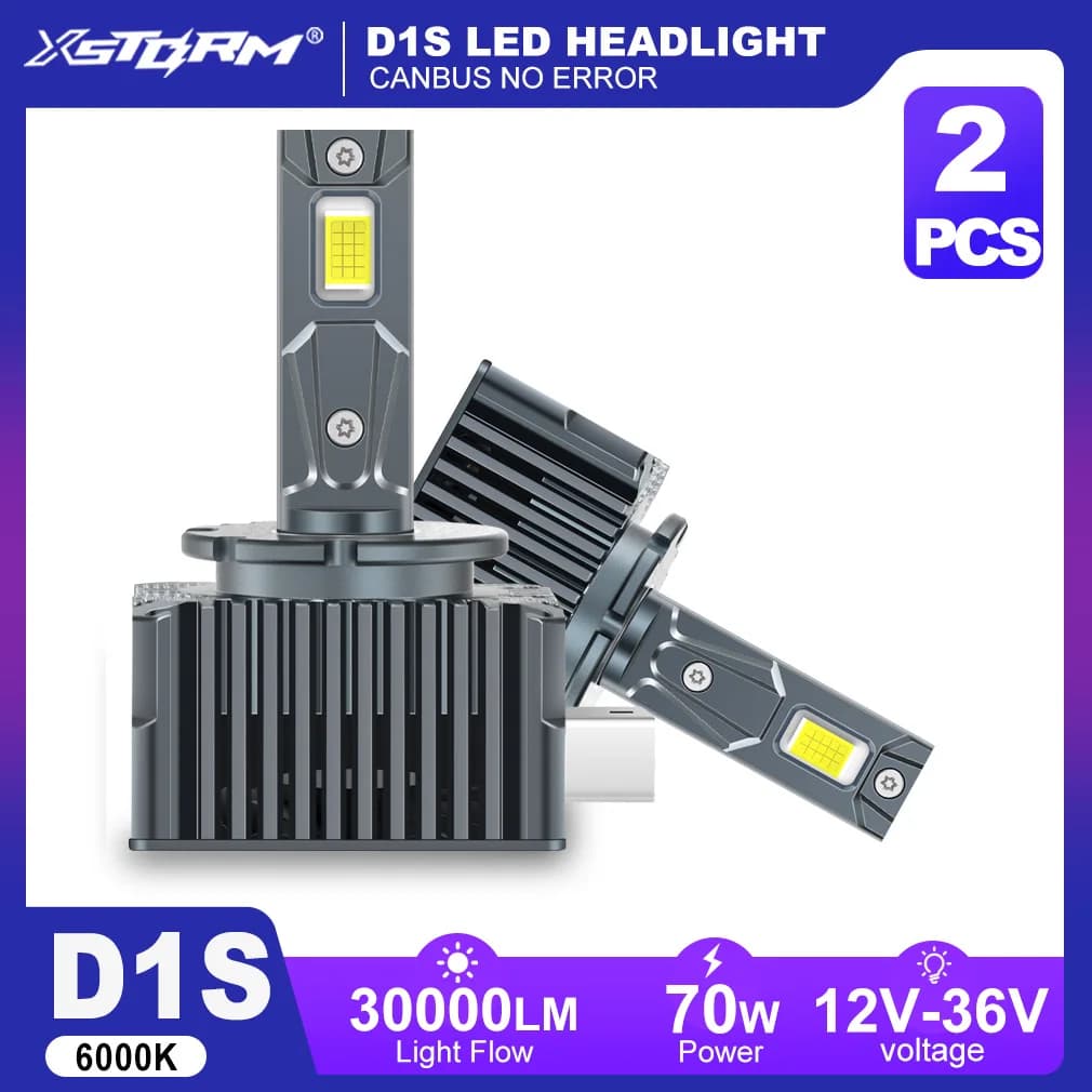 XSTORM D1S LED Canbus 30000LM 200W Car bulbs D8S D2S D3S D4S D1R D2R D2R D3R D4R D8R Automatic light 6500k 12v