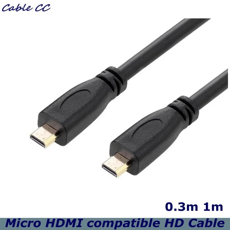 Micro HDMI-Compatible Male to Micro HDMI-Compatible Male Cable for SamSung MOTO HTC DC DV 30cm 100cm