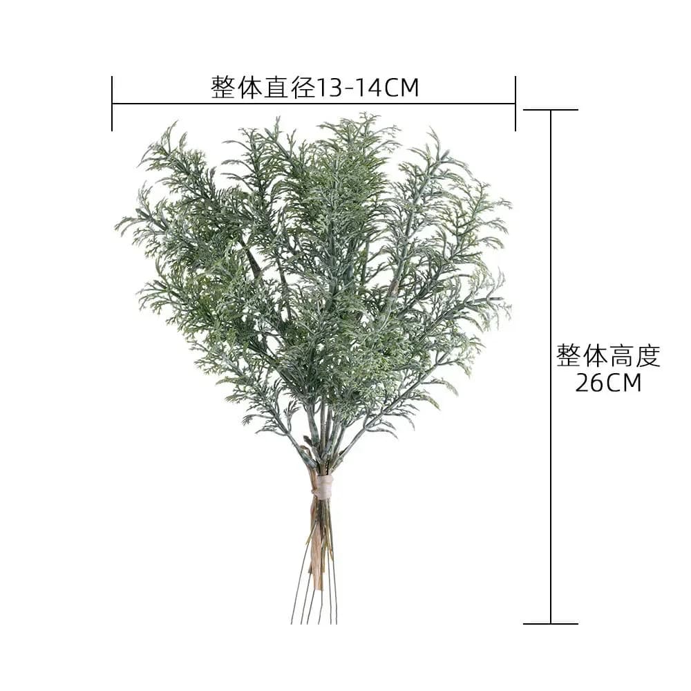 26 cm Artificial Green Plant Bouquet Accessories for Room Decoration Wedding Scene Layout Supplies for festive parties Decorations for fake plants