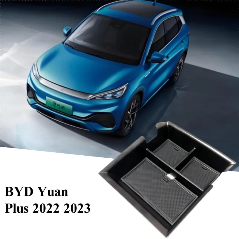 Per BYD Atto3 Atto 3 2022 2023 2024 EV Yuan Plus Accessori Interni Auto Center Console Bracciolo Scatola di Immagazzinaggio Organizzatore