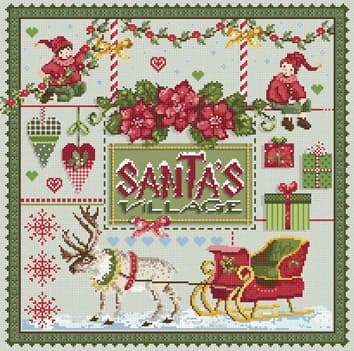 XX 6126 Kit punto croce ricamo cerchio Homfun Craft contati domenica decorazioni natalizie ricamo animale neve fiore scenario
