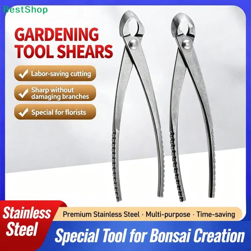 Frosted Bonsai Tools Bonsai Shears Potted Shears Gardening Shears Without Trimming Steel Pruning Pliers Leaf Bud Diagonal Pliers