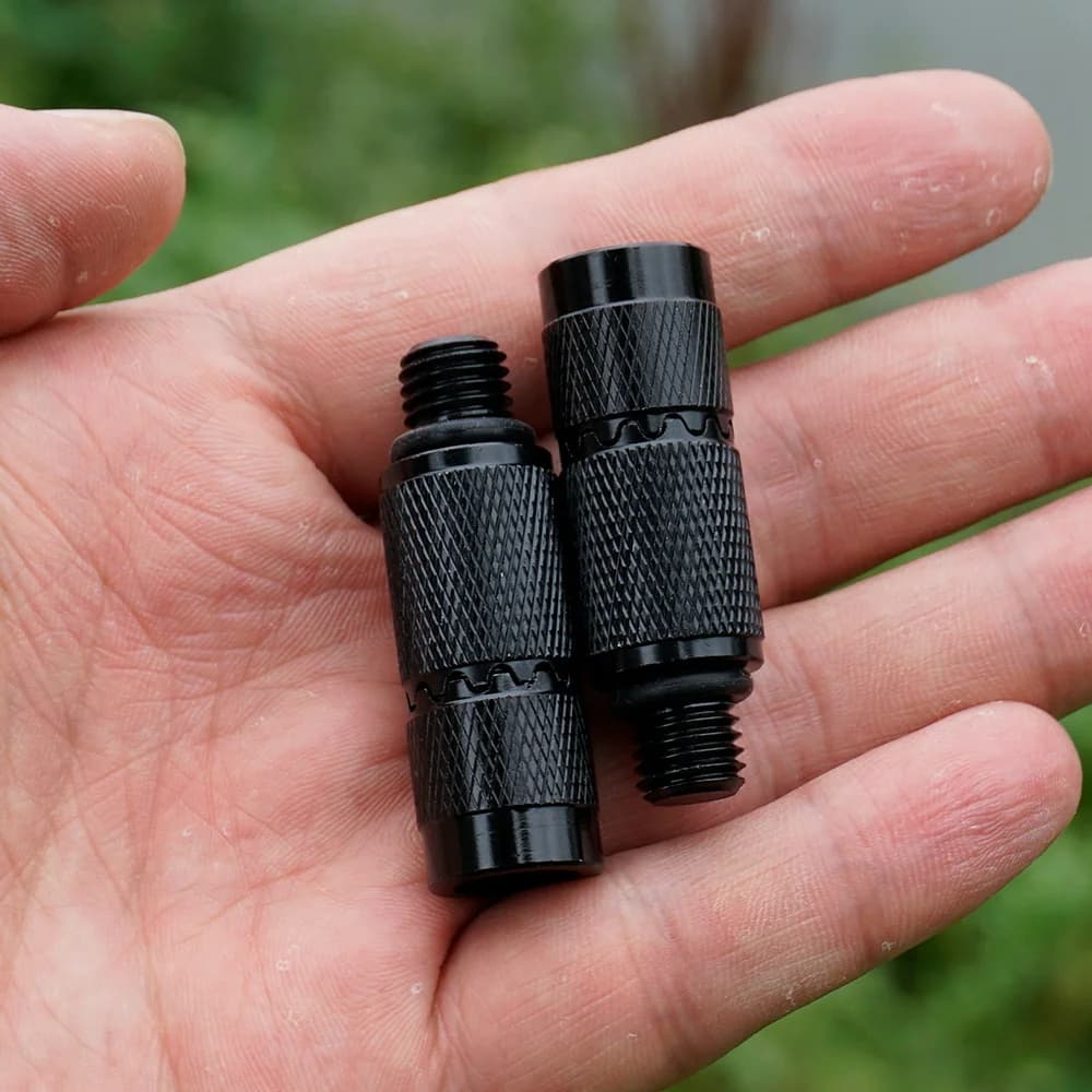 Hirisi 2/4pcs Fishing To the Carpa Quick Change Connector Adapter Aluminum AQ215 Adapter For Fishing Alarms Bank Sticks Fishing Accessories