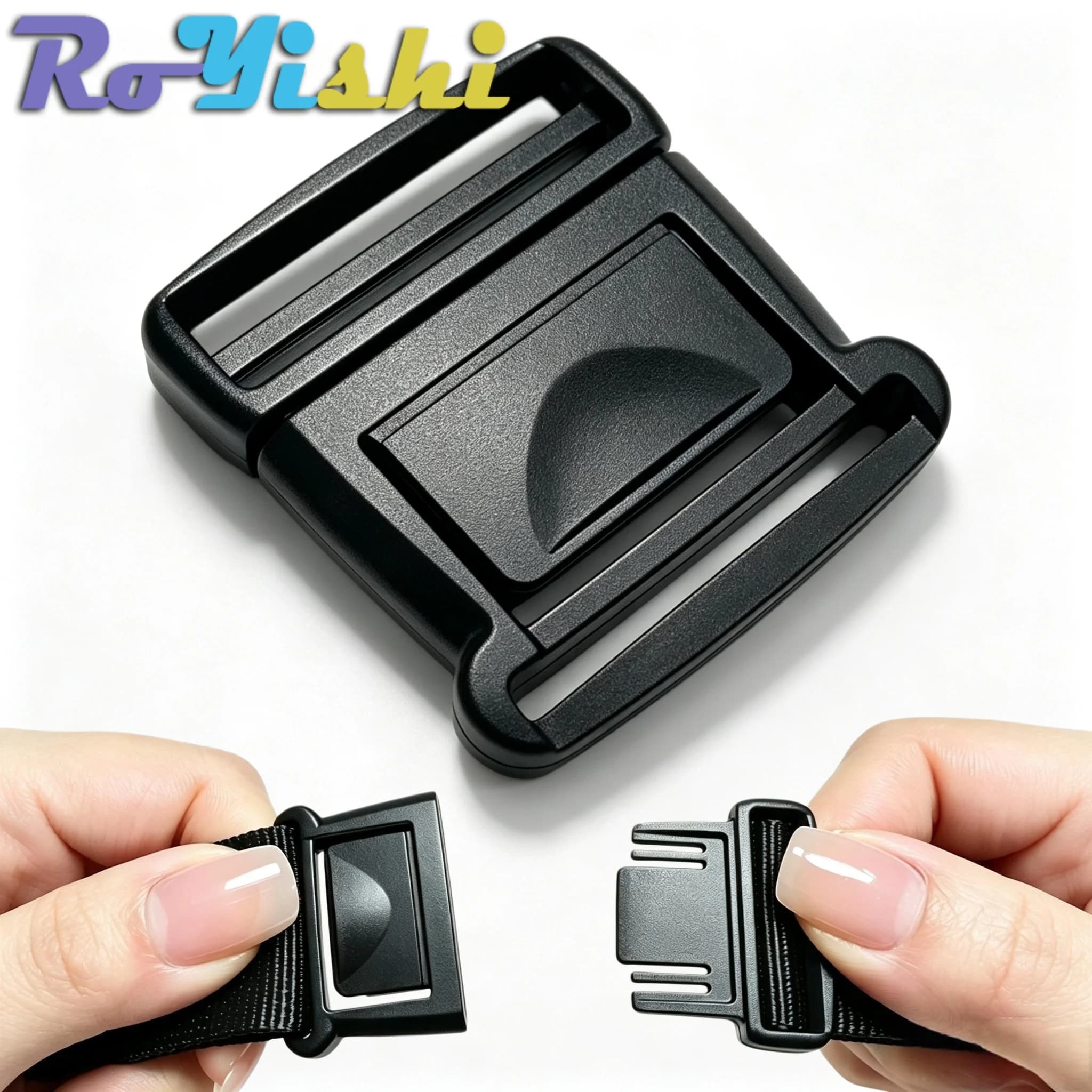 10-100pcs Plastic Center Release Buckles Quick One-Hand Release Buckle for Backpack Straps Webbing 20-38mm