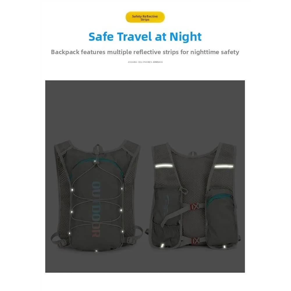 Breathable Moisturizing Package Waterproof Running Moisturizing vest with multiple pockets Jogging vest for convenient ultralight hydration