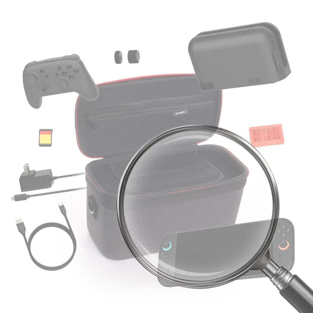 Custodia Rigida EVA per Switch 2, Borsa Portatile per Conservazione, Grande Borsa Protettiva da Viaggio per Nintendo Switch 2