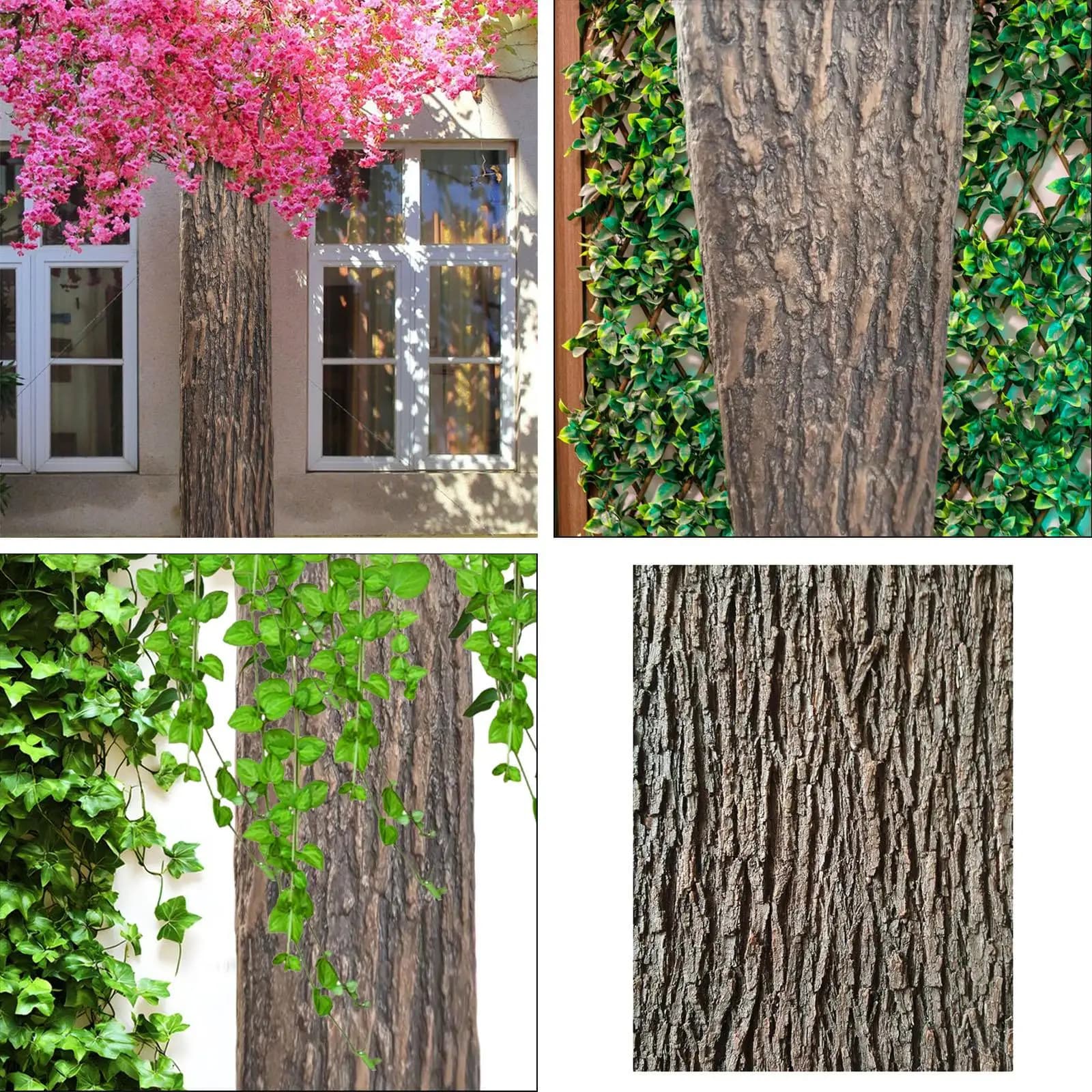 Artificial Tree Simulation Ideal Coverage Flexible Decor Faux Plant for Street Floors Pillars Walls