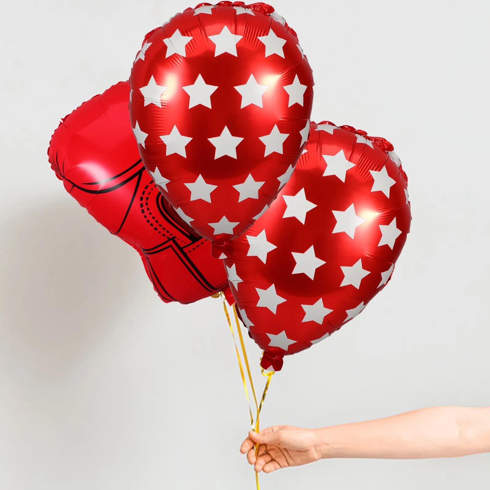 6Pcs Boxing Gloves Punching Bag Balloons Sand Bag Boxing Balloon Set for Boys Birthday Wrestling Fighting Night Party Sports