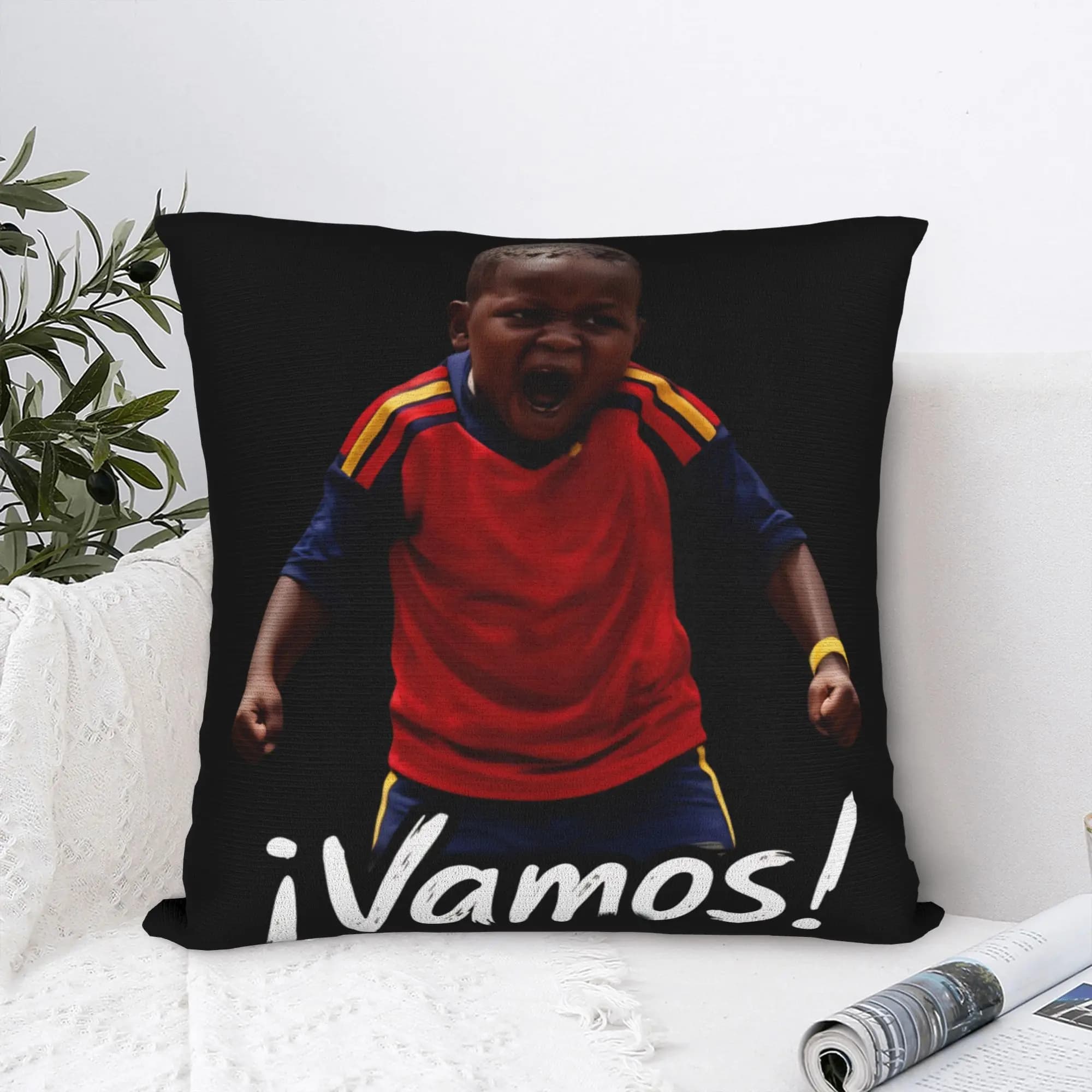 Lamines Vamos! Yamals (Keyne) Spain 2026 Square Pillow Covers Polyester Sofa Cushion Case Cool Decor Pillowcase 45*45