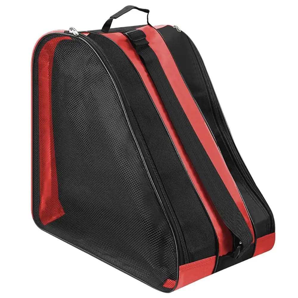 Borsa universale per pattini a rotelle di grande capacità, traspirante, con cinghie regolabili, custodia per pattini da ghiaccio, zaino per pattini a rotelle