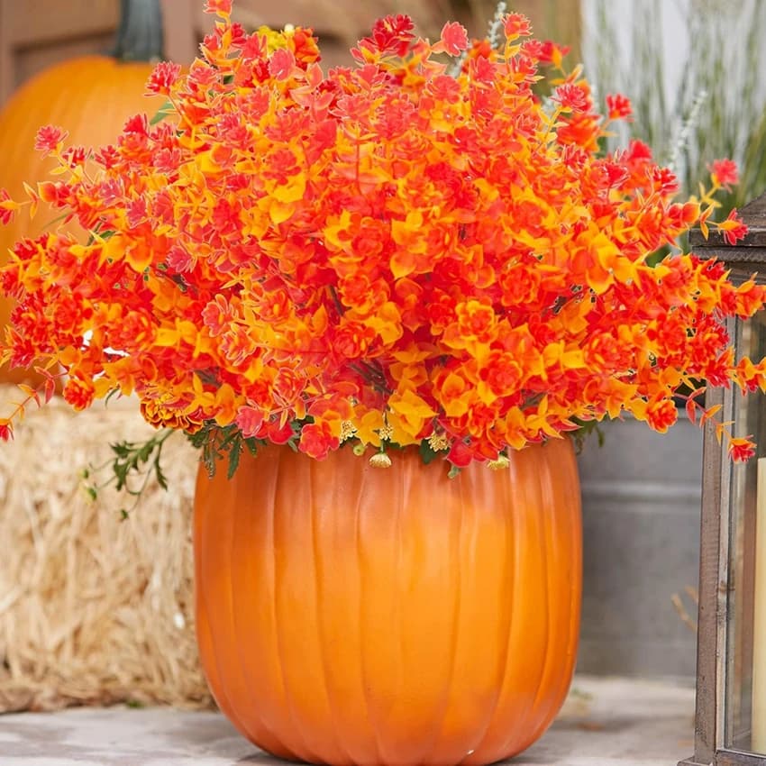 Artificial Flowers Vase Home Room Decor Festival Decor Plants Wreath Outdoors Yard Garden Wedding Bouquet Halloween Scrapbooking