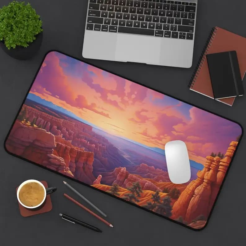 Pink Sky Canyon Mouse Pad,non-slip Waterproof Gaming Mouse Pad,office Gaming Table Decorative Mat, The Perfect Gift for Friends.