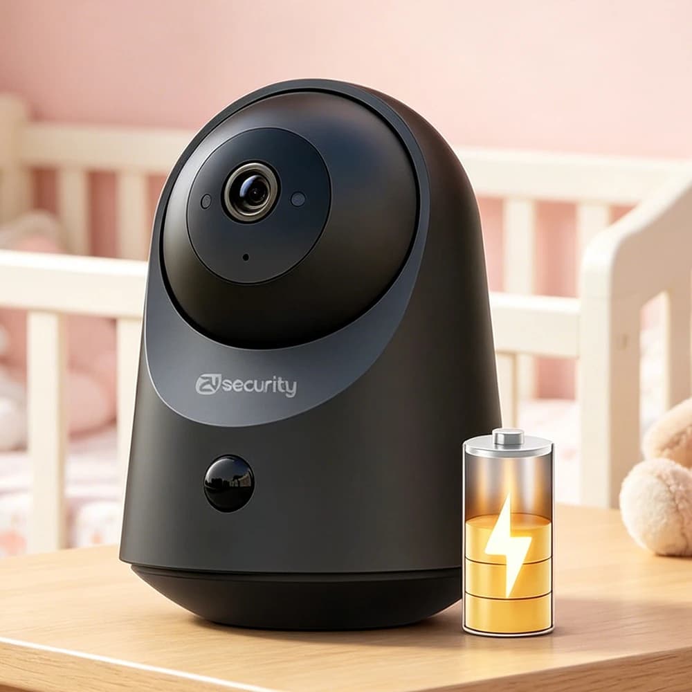 2K Indoor Wireless WiFi Battery Security Cam PIR Detection Infrared Night Vision Two-Way Audio Surveillance Camera Baby Monitor