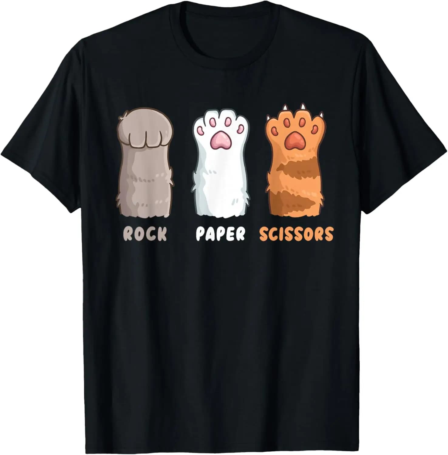 Lover Owner Funny Cat Rock Paper Scissors T-Shirt Cat,Pet Lover T-Shirt,Animalb,Art Cute,Funny,Patriotic
