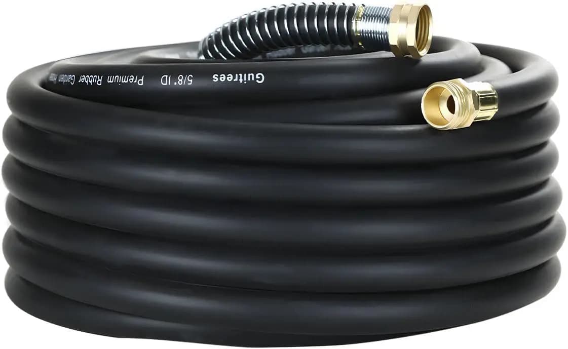 Garden pipe in rubber Refined by 50FT 5/8 - Working pressure 300psi, Breaking pressure 1000psi - Hot water/cold - Five-layered trek for longer duration