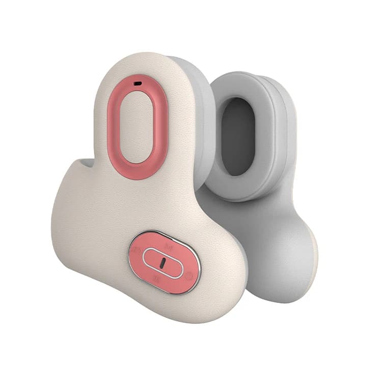 Compressione intelligente ricaricabile a luce rossa Viaggio a casa Allevia l'affaticamento cervicale del collo Massaggio riscaldante portatile Cuscino in PU con musica