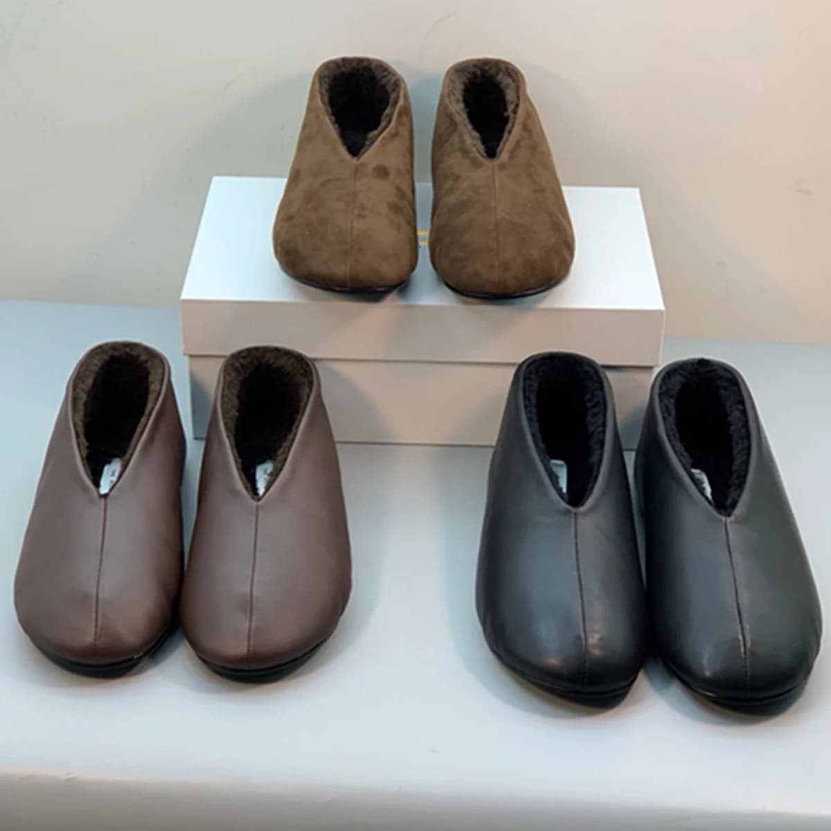 Jenny & Dave Scarpe da nonna vintage per scarpe da neve in lana invernale 2026 Scarpe da donna eleganti alla moda Scarpe da donna Mocassini Scarpe