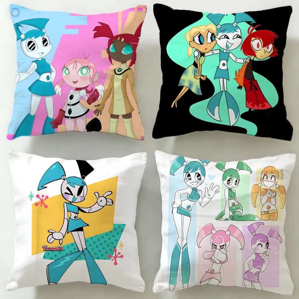 Cartoon My Life as a Teenage Robot Federa per cuscino Morbida e facile da lavare – Versatile per divano, letto, viaggi e ufficio