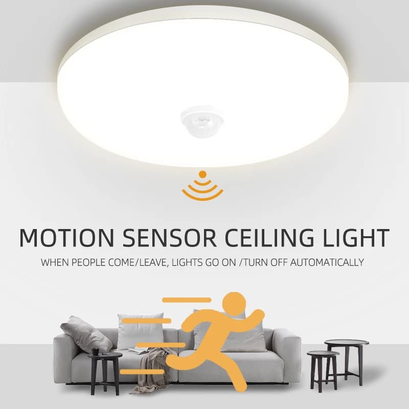 Plafoniere a LED Radar LED PIR sensore di movimento luce a sospensione luce notturna per corridoi della stanza lampada da soffitto intelligente con luci Radar