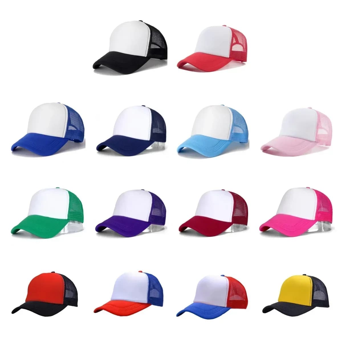1pcs Sponge Mesh Cap Light Board Baseball Cap Embroidery Printed Logo Peaked Cap Sunscreen Breathable Sun Hat Sun Cap