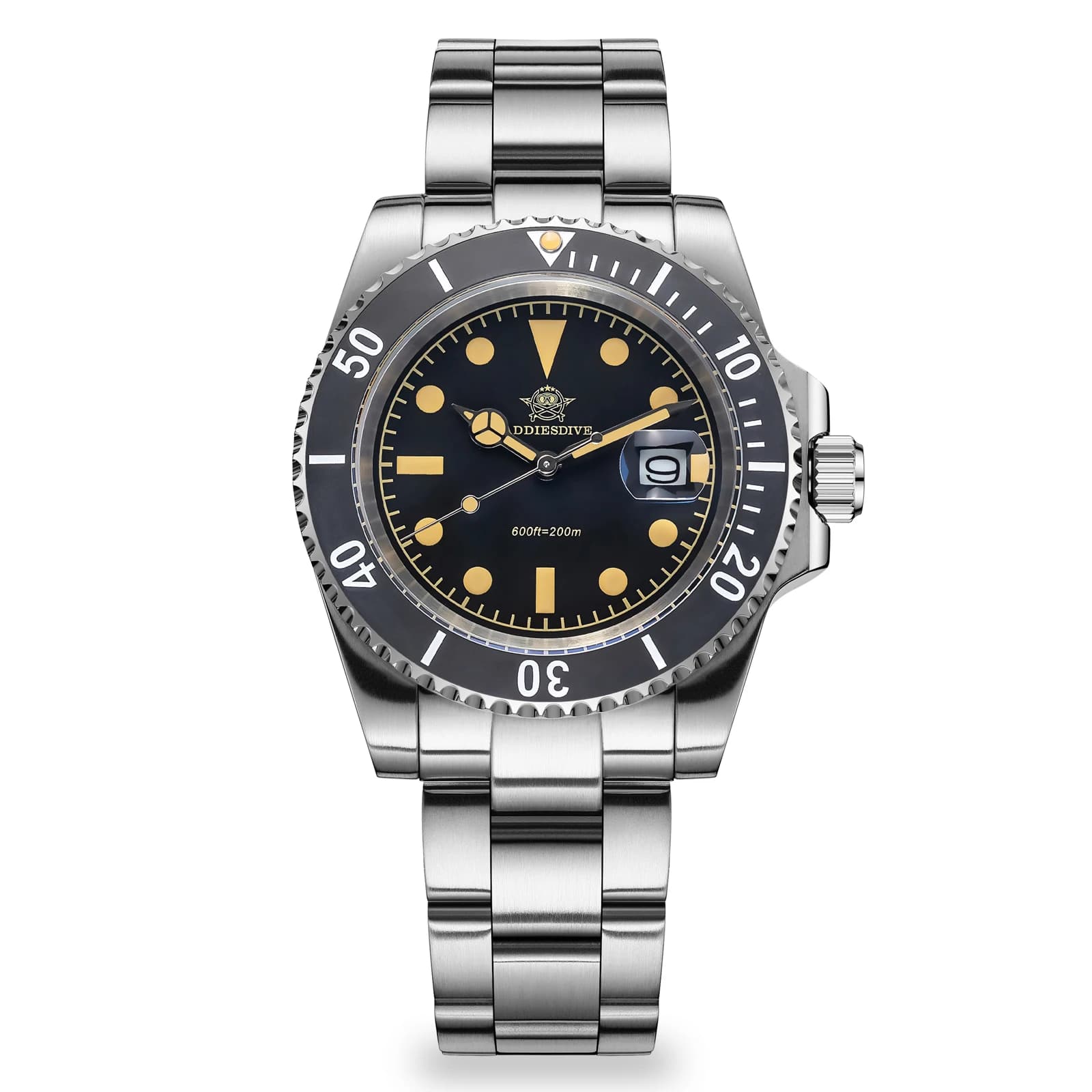 ADDIESDIVE Men's Watch with Stainless Steel Quartz Movement 316 41MM Luminous 200m Waterproof Wrist Watch Fashion Men's Quartz Watches