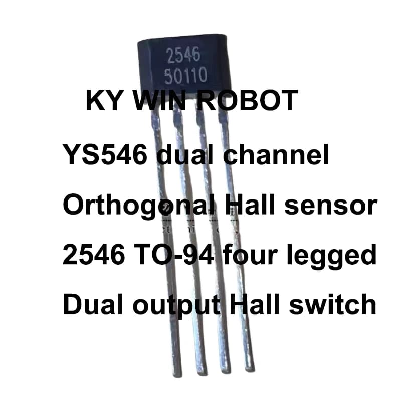 1 PZ/LOTTI YS546 sensore Hall ortogonal a doppio canale 2546 TO-94 interruttore Hall a doppia uscita a quattro pin IC componenti elettronici