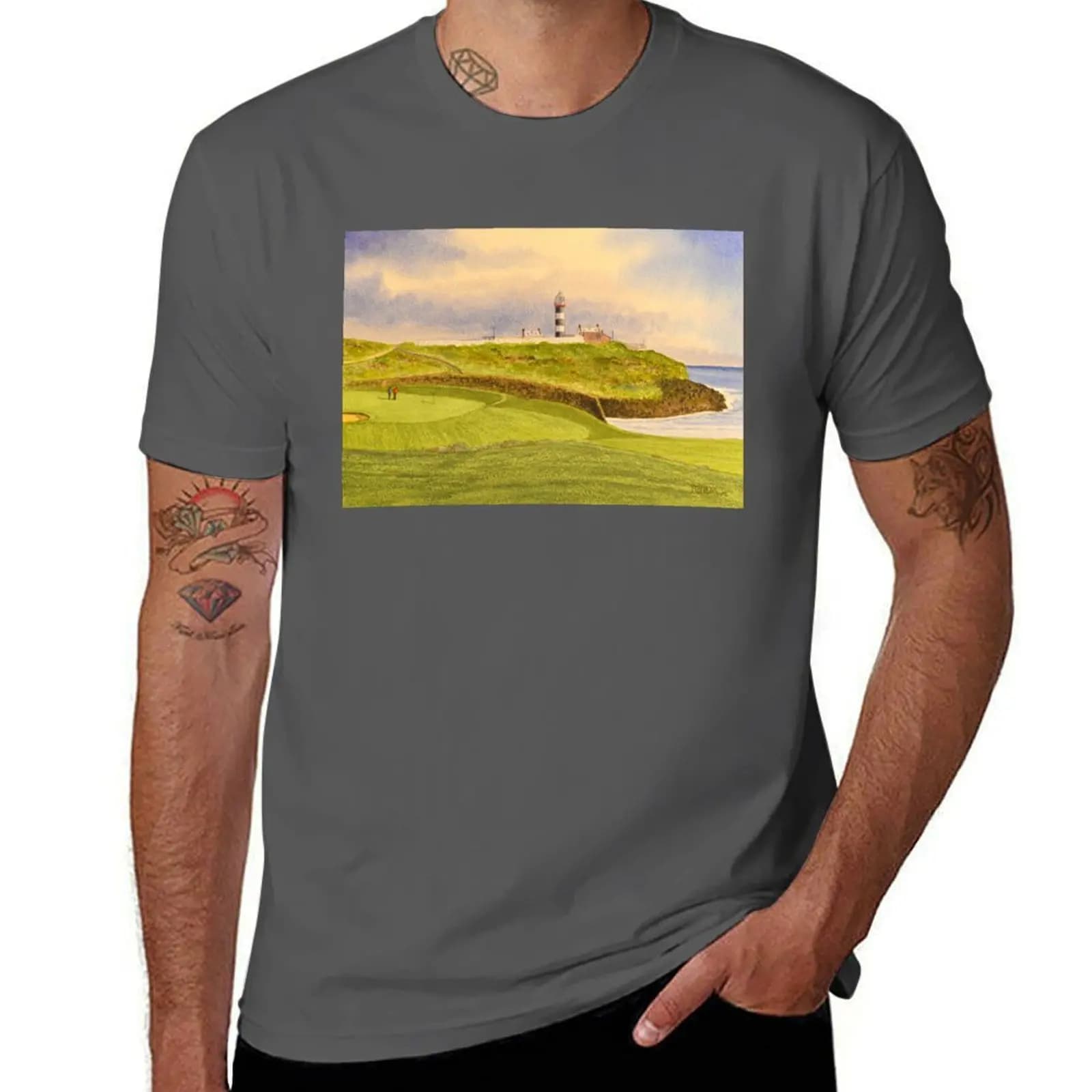 T-shirt Old Head Golf Course 17th Hole T-shirt sportiva basic a maniche corte