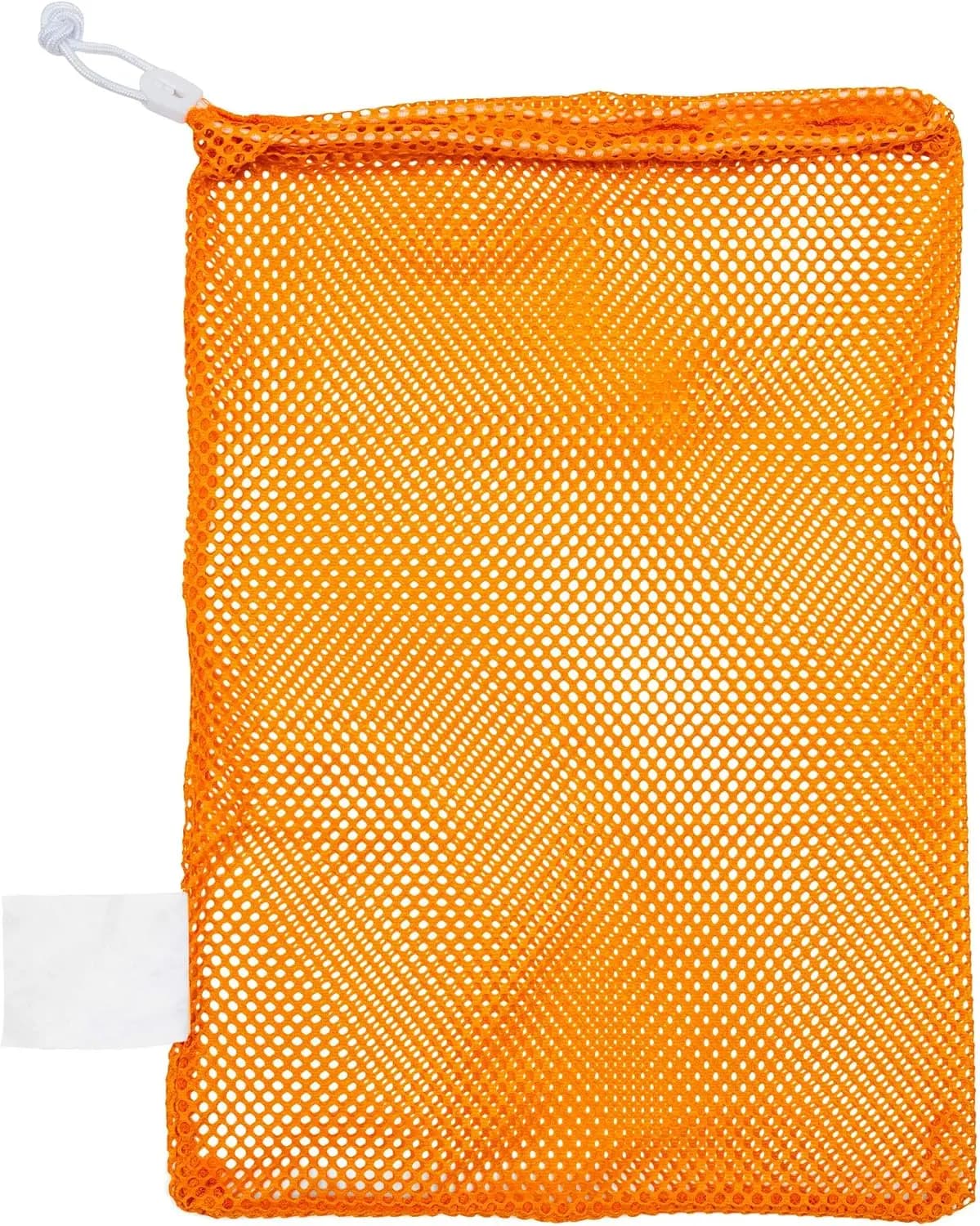 Borsa per attrezzature in rete – Borsa con coulisse in nylon resistente con chiusura e targhetta identificativa, sacca traspirante per palloni, attrezzatura da nuoto, biancheria e giocattoli, diverse misure e colori