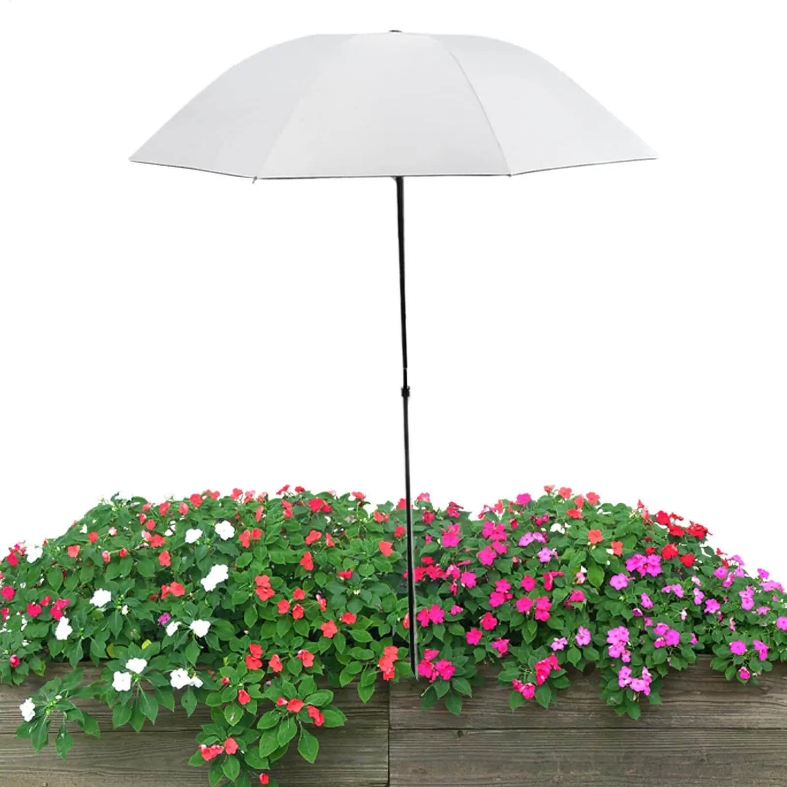 Plant Shade Umbrella with Metal Stake Weatherproof Sun Shade Cloth Outdoor Plant Flowers Potted Sun Protection Garden Supplies