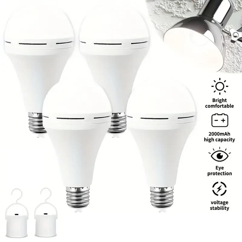 7-15W Rechargeable Bulb LED Outdoor Waterproof Emergency Light Portable Hanging Night Light Adjustable Camping Fishing Garden